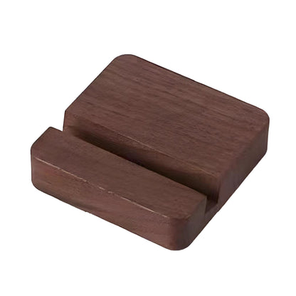 Black Walnut Wooden Phone Stand with Single Slot