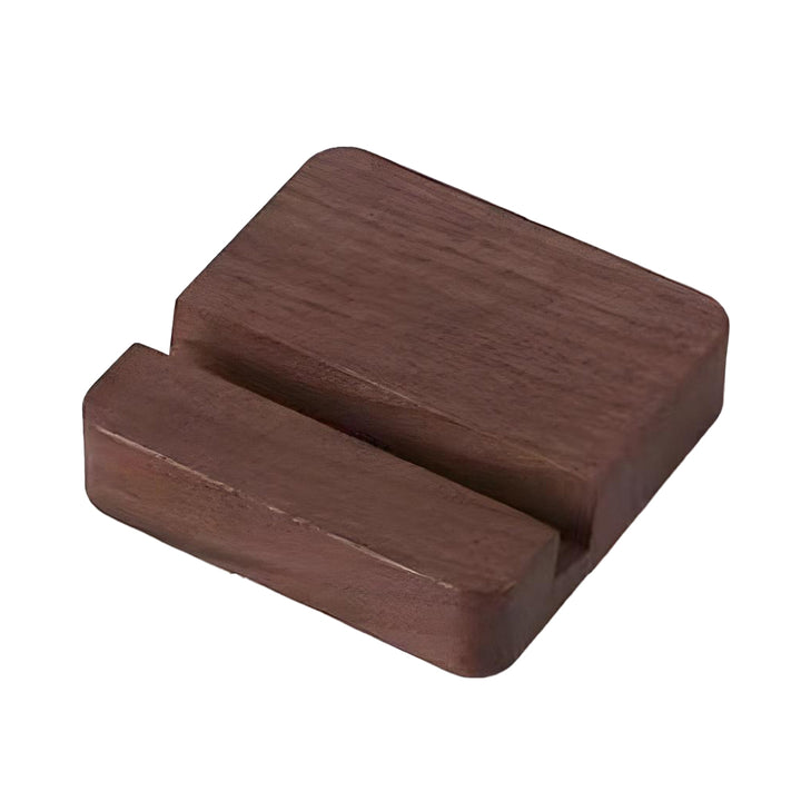 Black Walnut Wooden Phone Stand with Single Slot