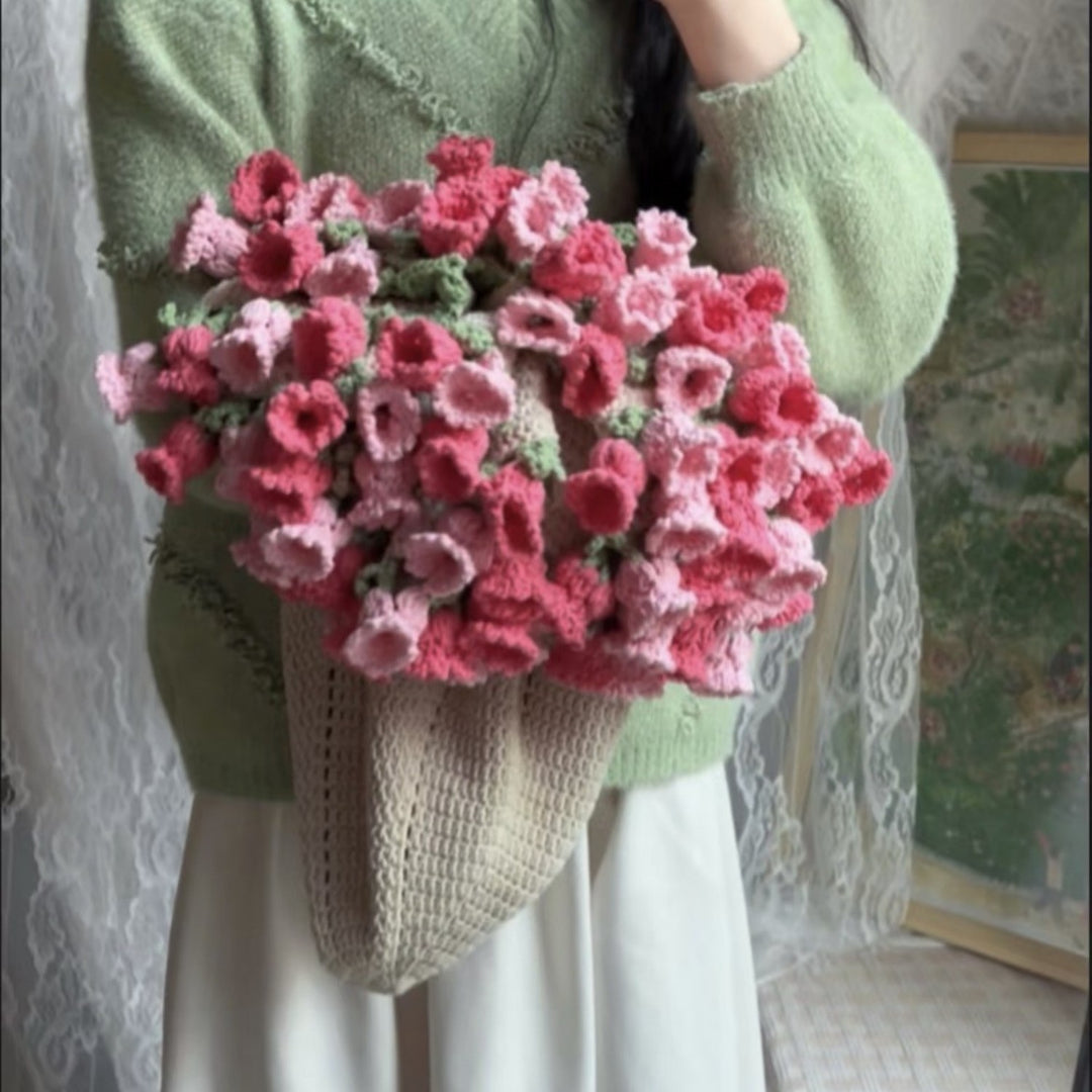 Crochet Flower Bouquet Blanket Elegant Mother's Day Gift for Her About 7 days for Production