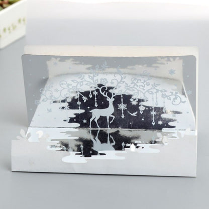 3D Creative Valentine's Day Wedding Pop Up Card Mirror Inverted Image Pop Up Greeting Card