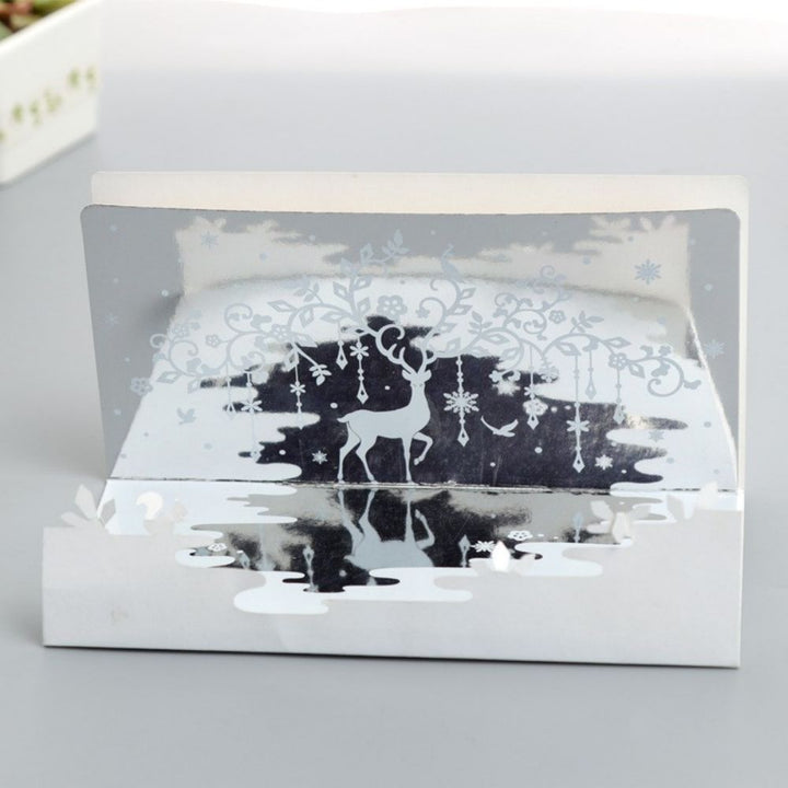 3D Creative Valentine's Day Wedding Pop Up Card Mirror Inverted Image Pop Up Greeting Card