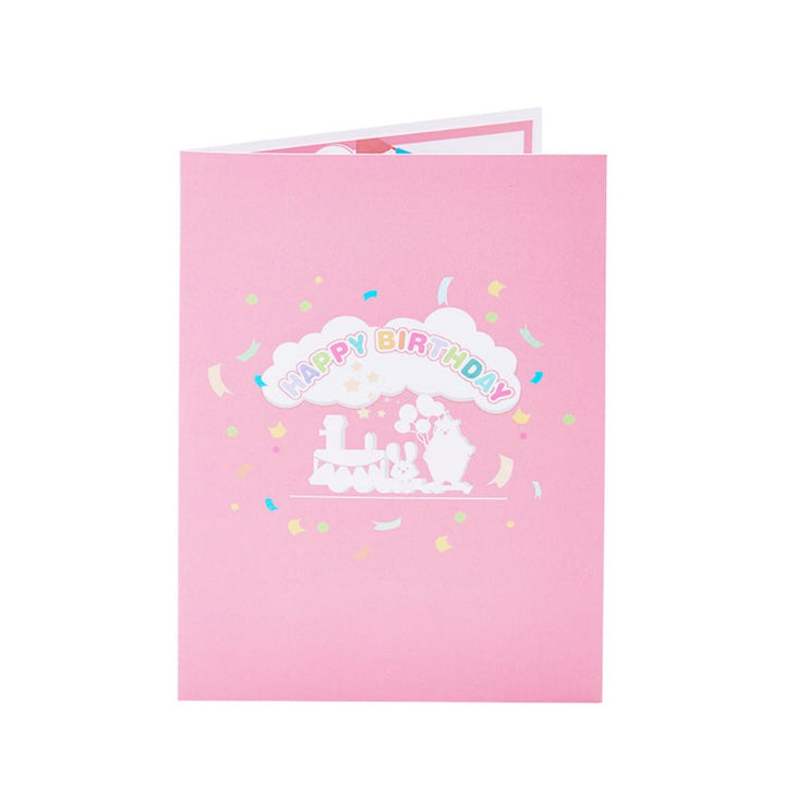 Birthday Train 3D Pop Up Greeting Card