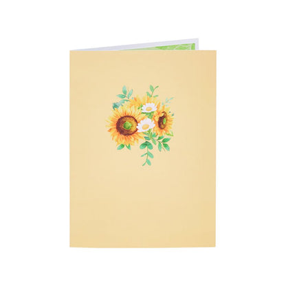 Sunflower Heart 3D Pop Up Greeting Card