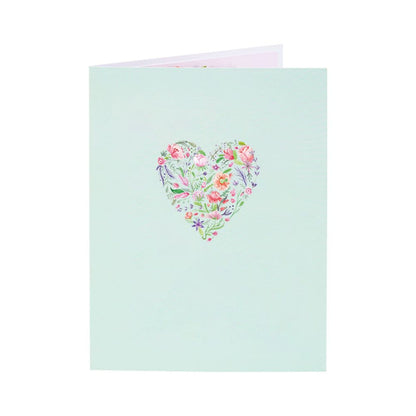 Hummingbird Heart 3D Pop Up Greeting Card