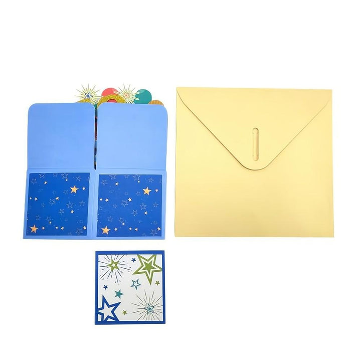 Blue Birthday Pop Up Box Card 18th Birthday 3D Pop Up Greeting Card
