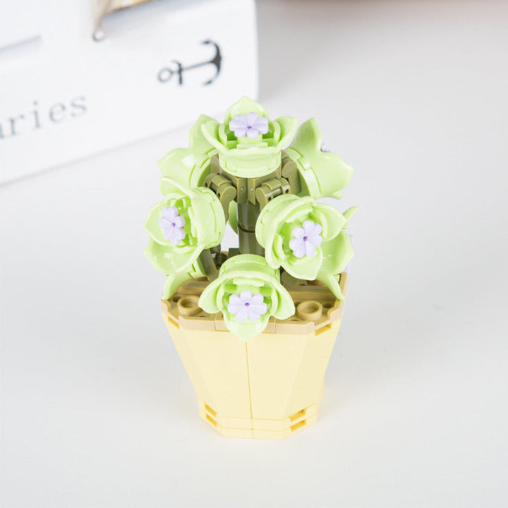 Potted Succulent Building Blocks Succulent Botanical Flower Building Bricks Gifts For Her