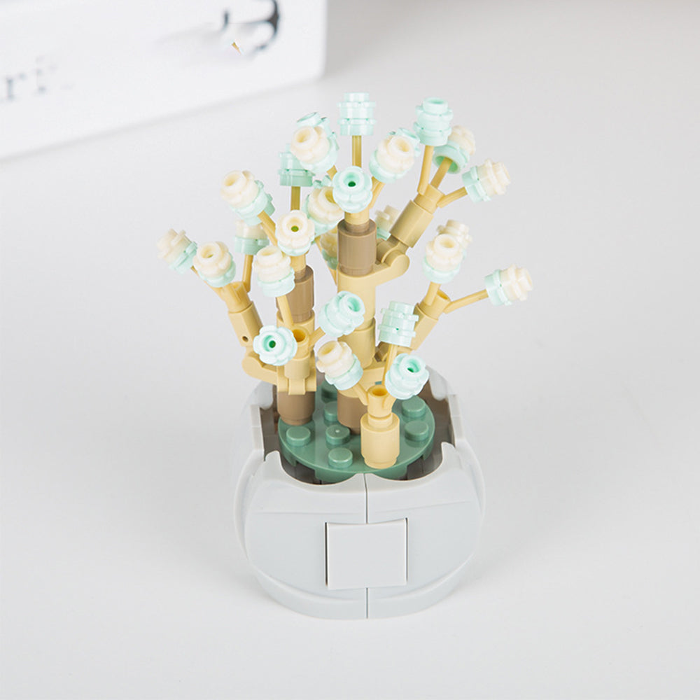 Potted Succulent Building Blocks Succulent Botanical Flower Building Bricks Gifts For Her