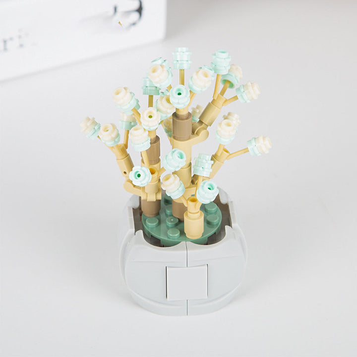 Potted Succulent Building Blocks Succulent Botanical Flower Building Bricks Gifts For Her