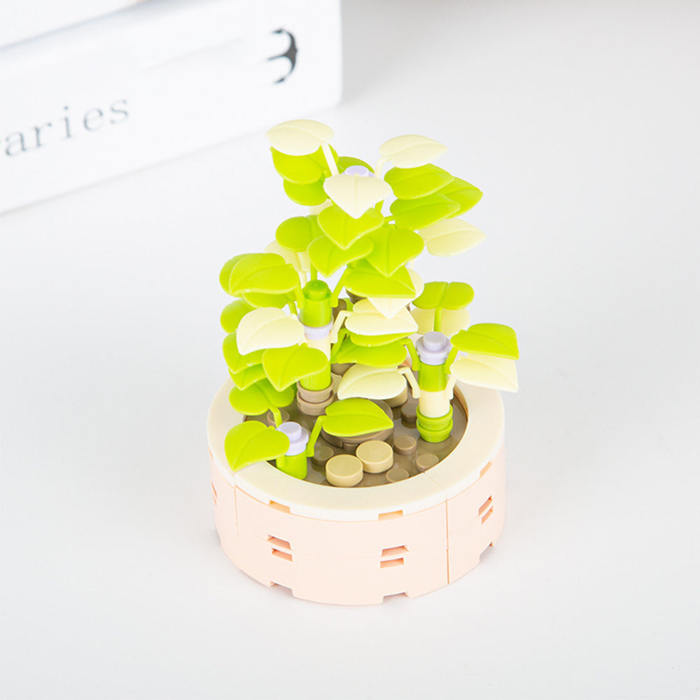 Potted Succulent Building Blocks Succulent Botanical Flower Building Bricks Gifts For Her