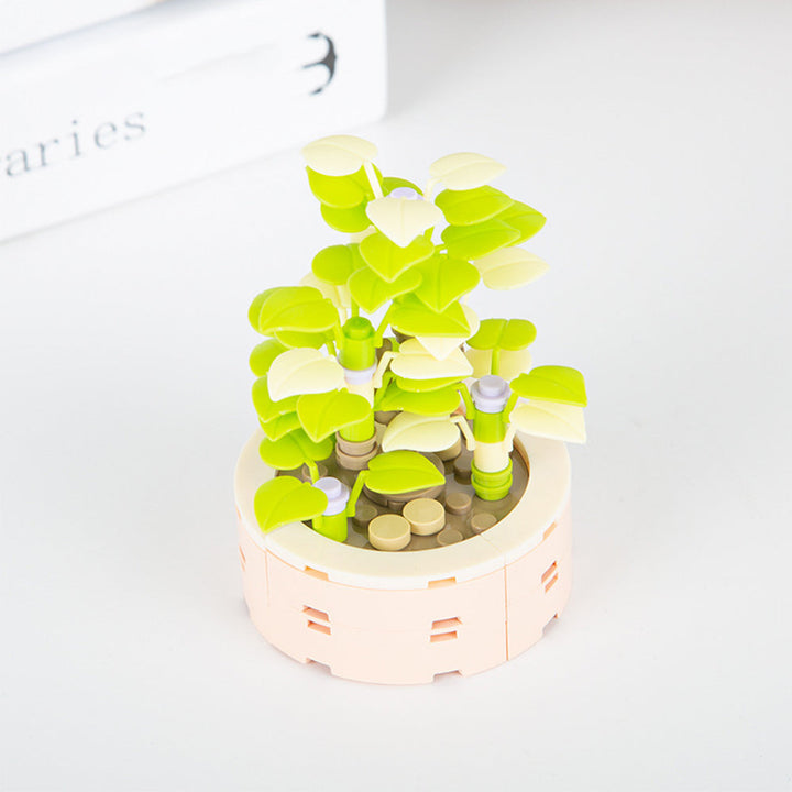 Potted Succulent Building Blocks Succulent Botanical Flower Building Bricks Gifts For Her