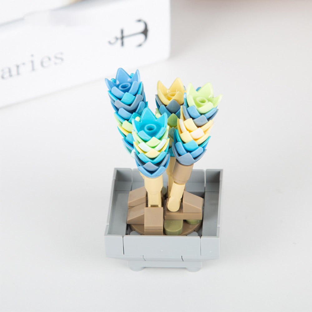 Potted Succulent Building Blocks Succulent Botanical Flower Building Bricks Gifts For Her