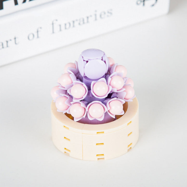 Potted Succulent Building Blocks Succulent Botanical Flower Building Bricks Gifts For Her