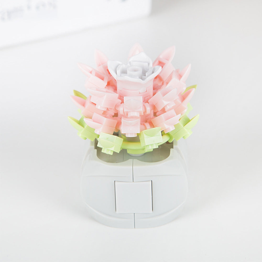 Potted Succulent Building Blocks Succulent Botanical Flower Building Bricks Gifts For Her