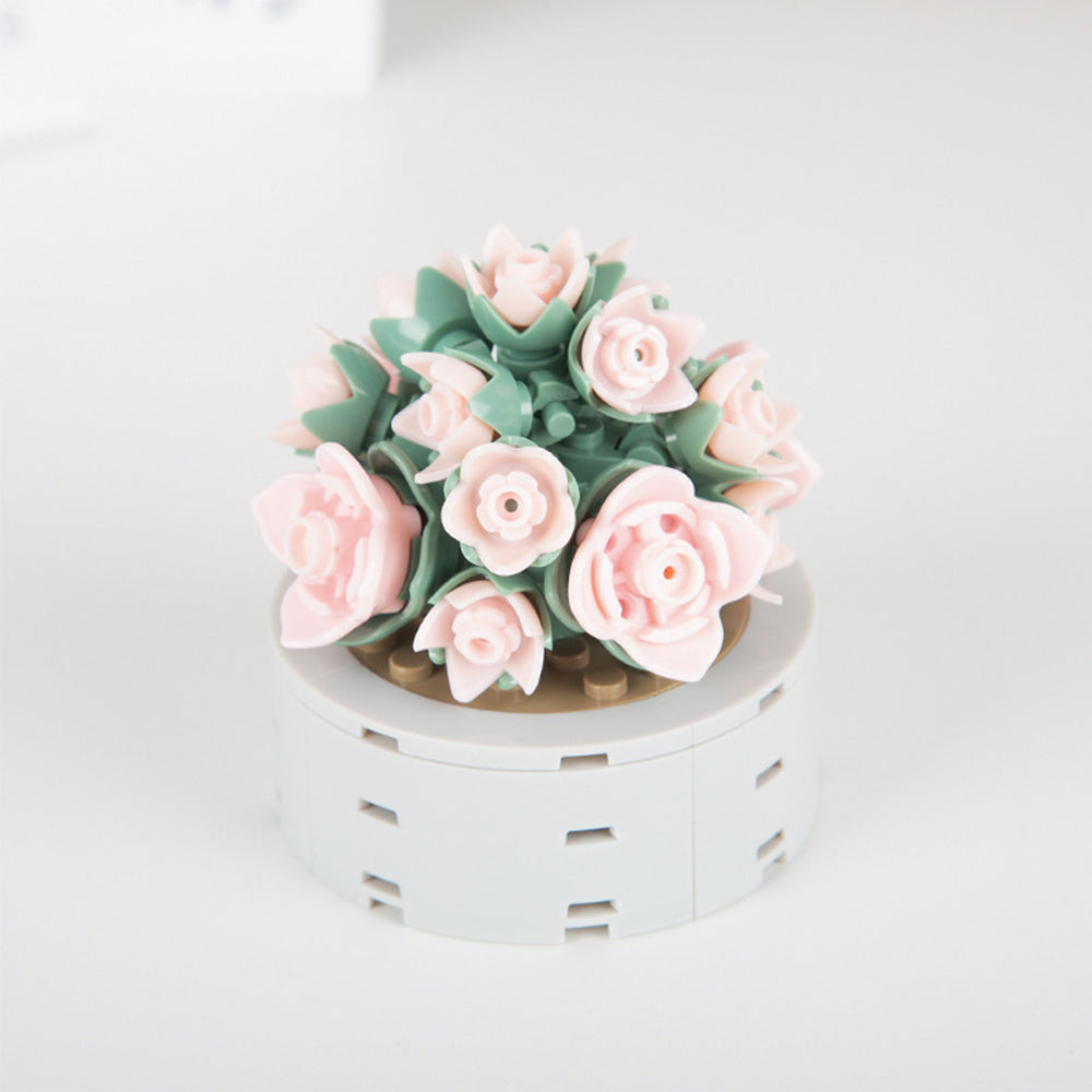 Potted Succulent Building Blocks Succulent Botanical Flower Building Bricks Gifts For Her