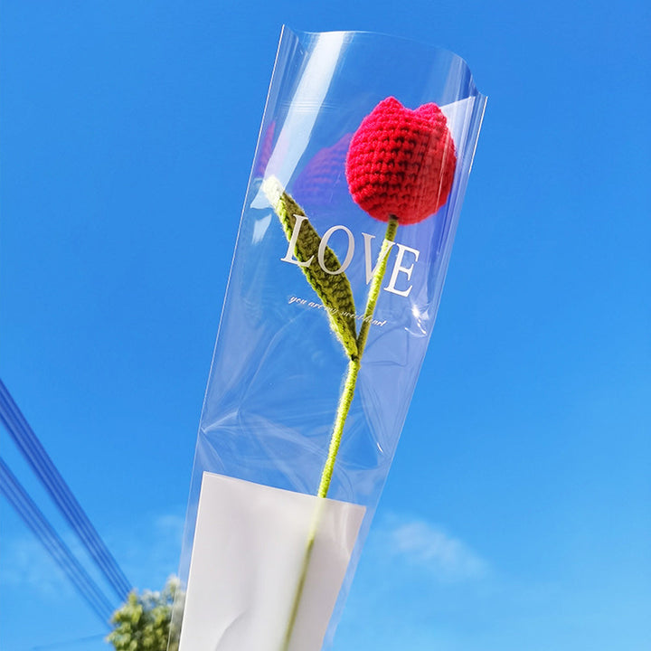 1pc Crochet Flower Handmade Knitted Flower Wedding Gift