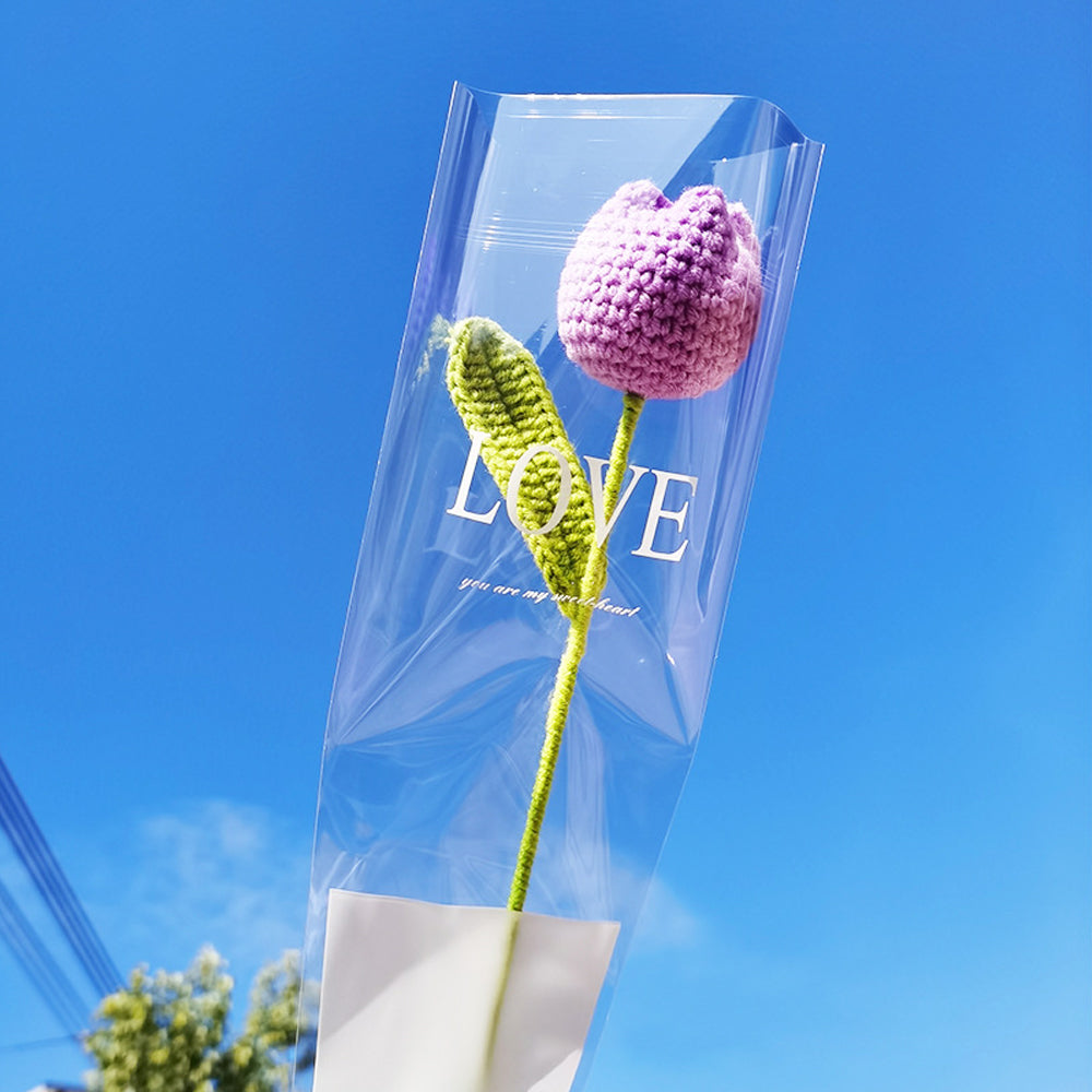 1pc Crochet Flower Handmade Knitted Flower Wedding Gift