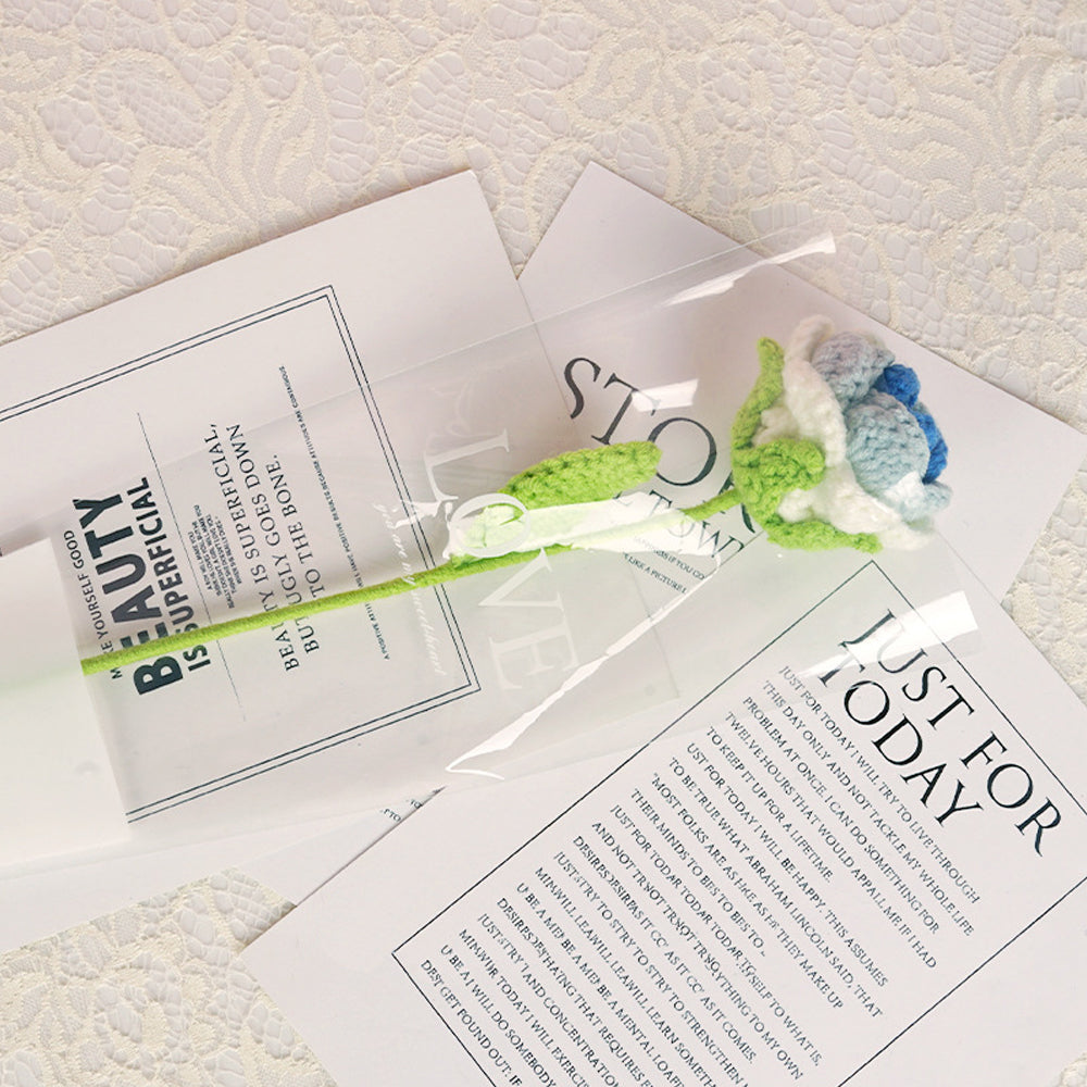 1pc Crochet Flower Handmade Knitted Flower Wedding Gift