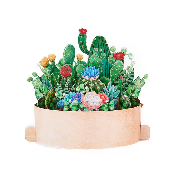 Cactus Plants Pop Up Card Flower Pot 3D Pop Up Greeting Card