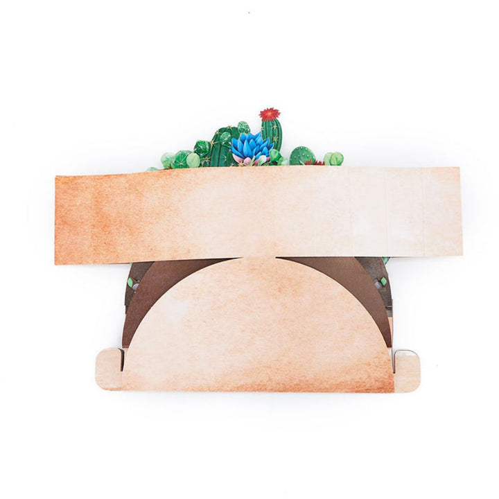 Cactus Plants Pop Up Card Flower Pot 3D Pop Up Greeting Card