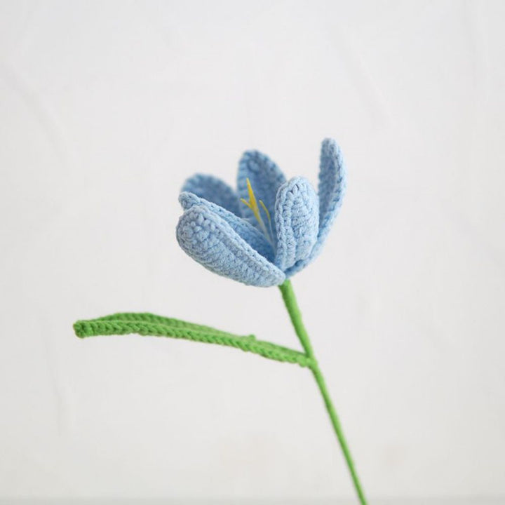 1pc Handmade Knitted Flower Blooming Tulip Crochet Flower Gift for Her