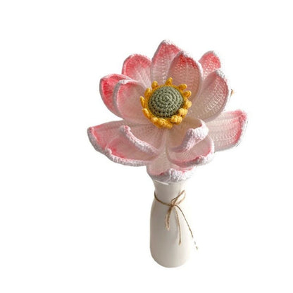 1pc Handmade Knitted Flower Crochet Flower Gift for Her Wedding Gift