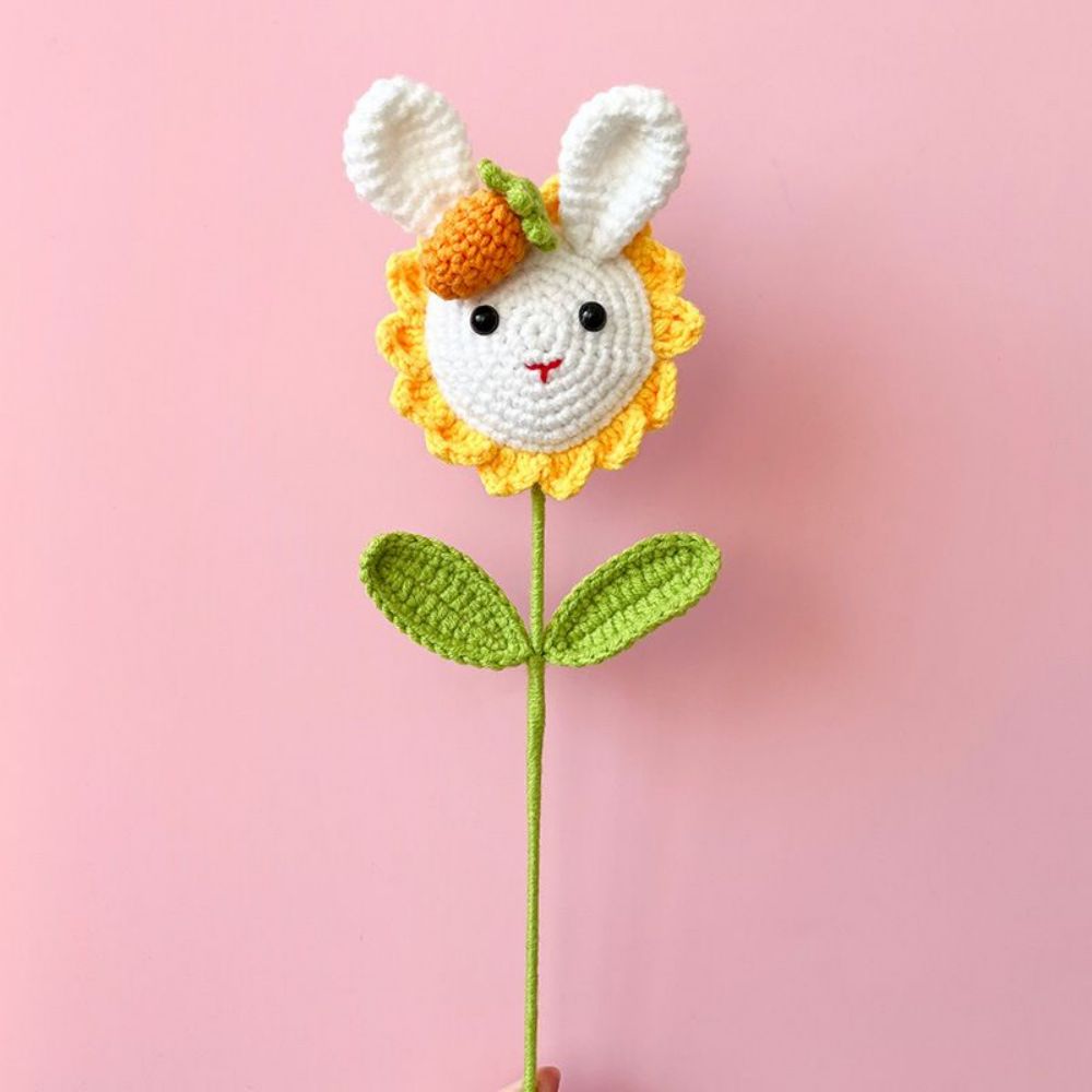 1pc Handmade Knitted Flower Crochet Flower Gift for Her Wedding Gift