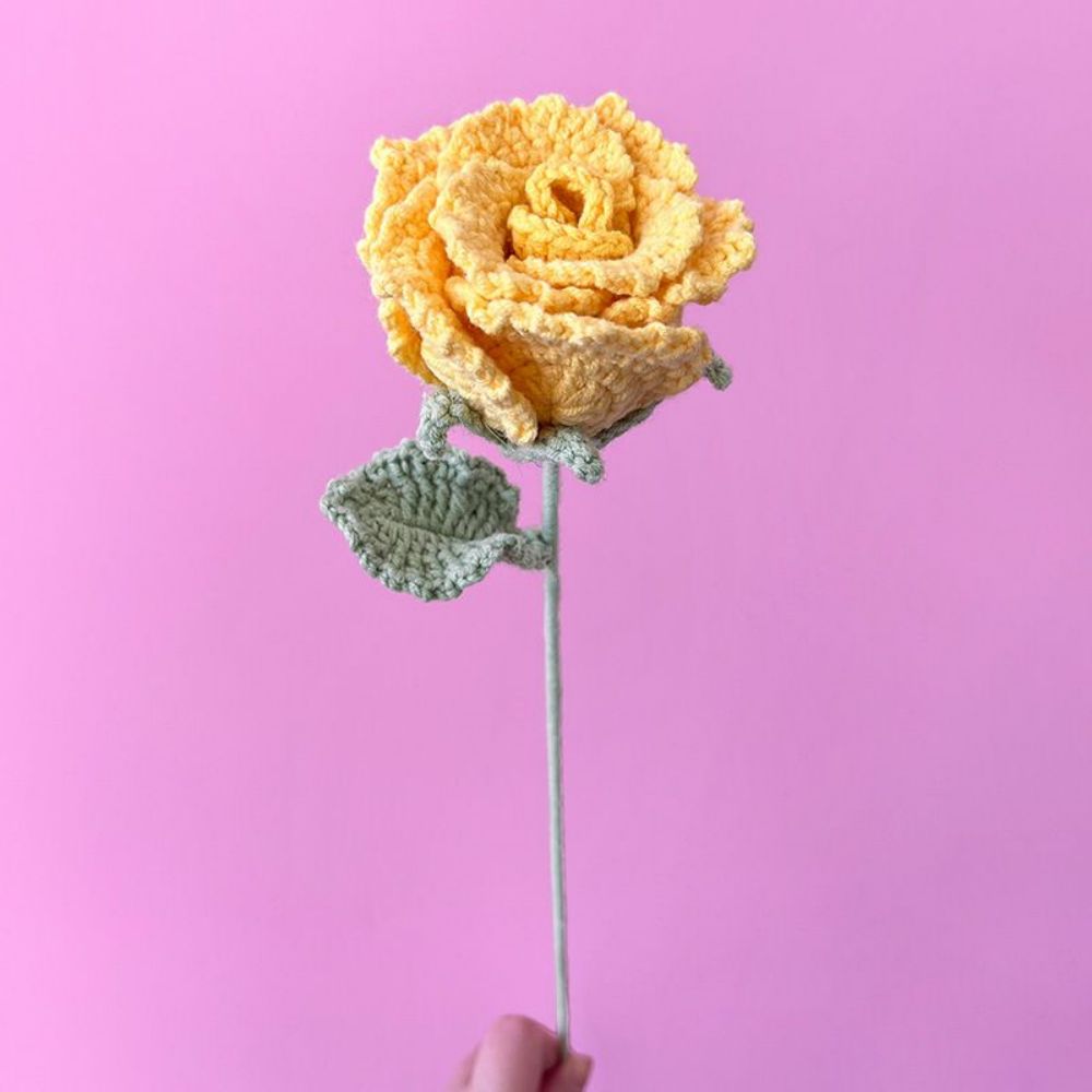 1pc Handmade Knitted Flower Crochet Flower Gift for Her Wedding Gift