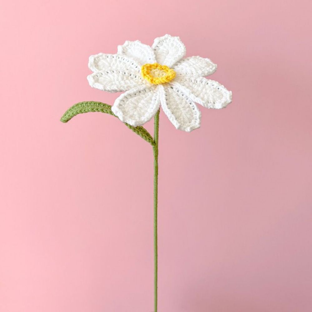 1pc Handmade Knitted Flower Crochet Flower Gift for Her Wedding Gift