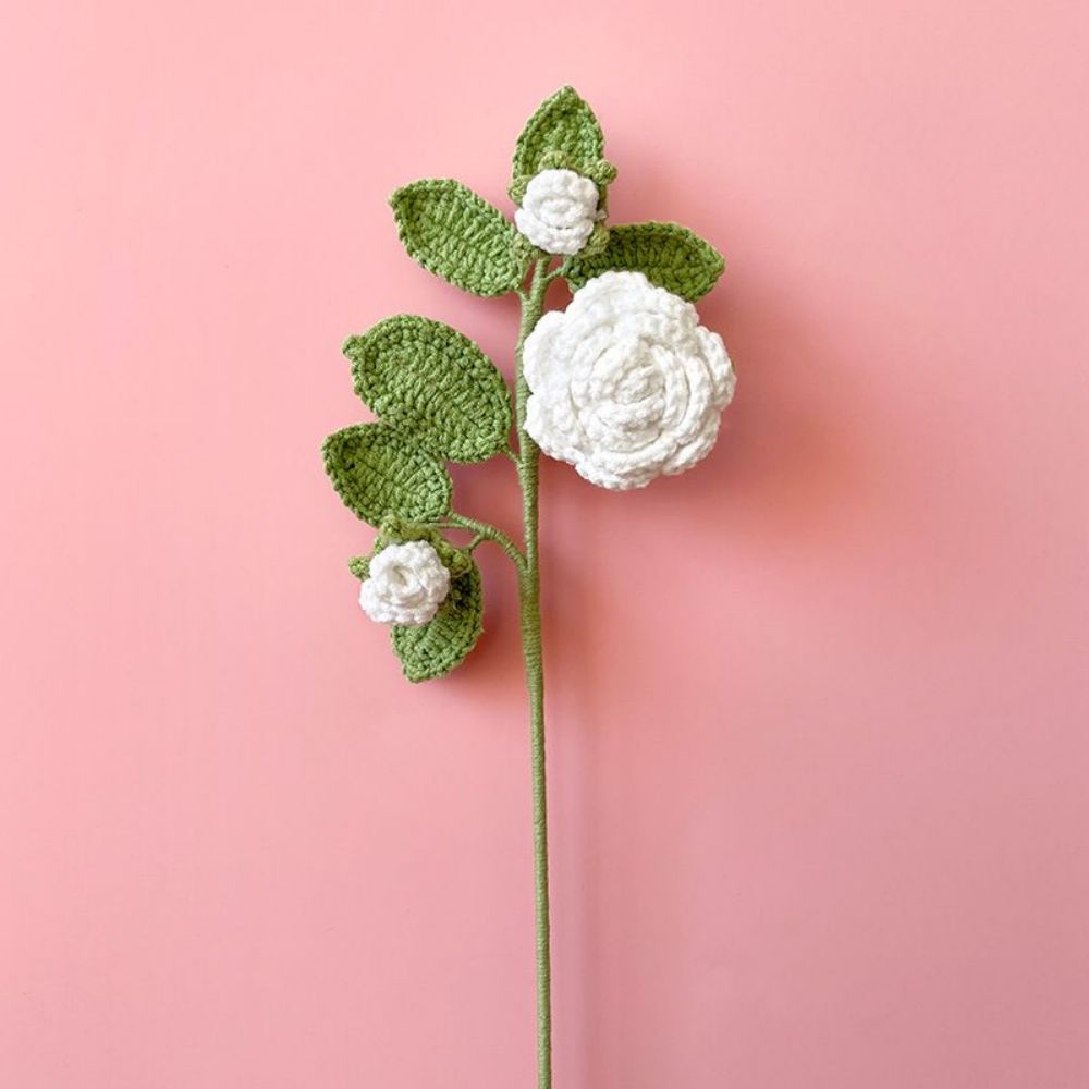 1pc Handmade Knitted Flower Crochet Flower Gift for Her Wedding Gift