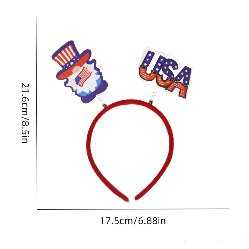 12 Pcs Independence Day Headband Party Accessories Favors Decorations for 4th of July