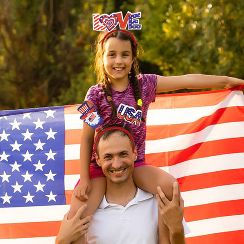 12 Pcs Independence Day Headband Party Accessories Favors Decorations for 4th of July