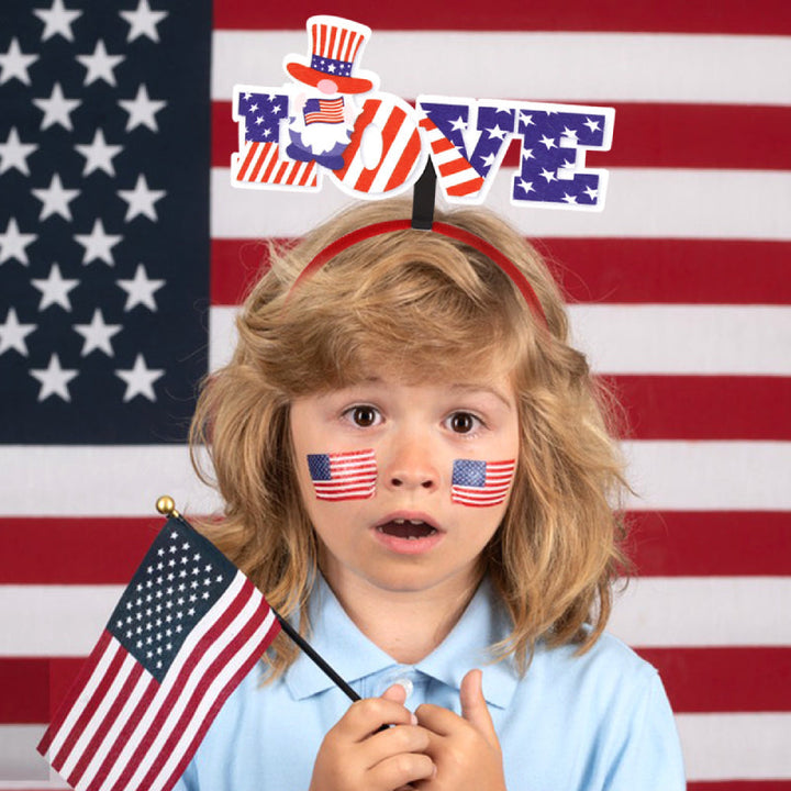 12 Pcs Independence Day Headband Party Accessories Favors Decorations for 4th of July
