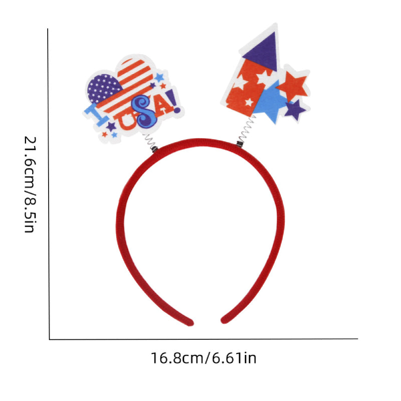 12 Pcs Independence Day Headband Party Accessories Favors Decorations for 4th of July