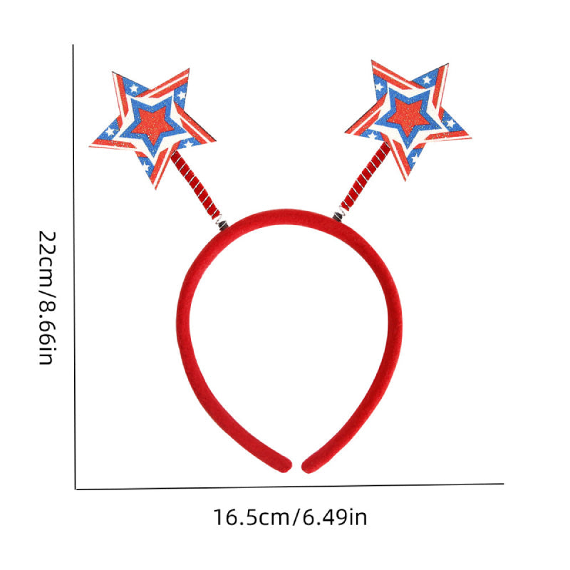 9 Pcs Patriotic Head Boppers Headbands 4th of July for Independence Day Party Accessories