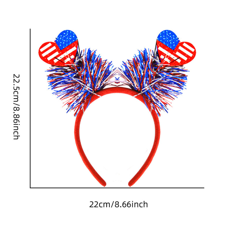 9 Pcs Patriotic Head Boppers Headbands 4th of July for Independence Day Party Accessories