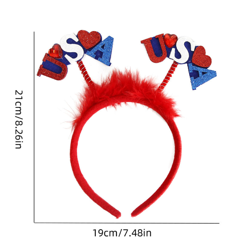 9 Pcs Patriotic Head Boppers Headbands 4th of July for Independence Day Party Accessories