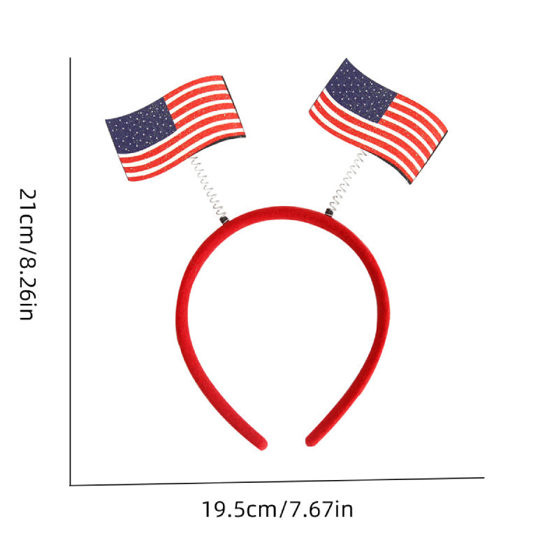 9 Pcs Patriotic Head Boppers Headbands 4th of July for Independence Day Party Accessories