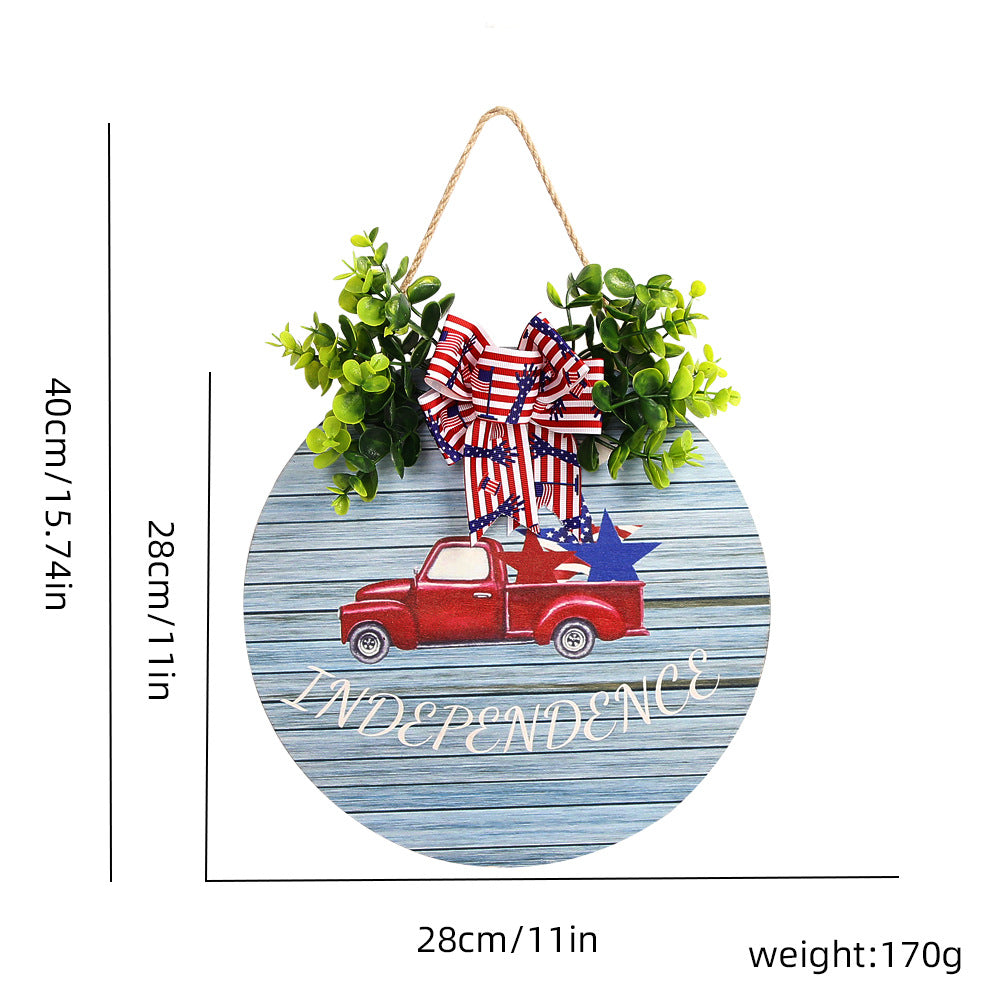 4th of July Welcome Door Sign Independence Day Decorations Front Door Hanger Gifts