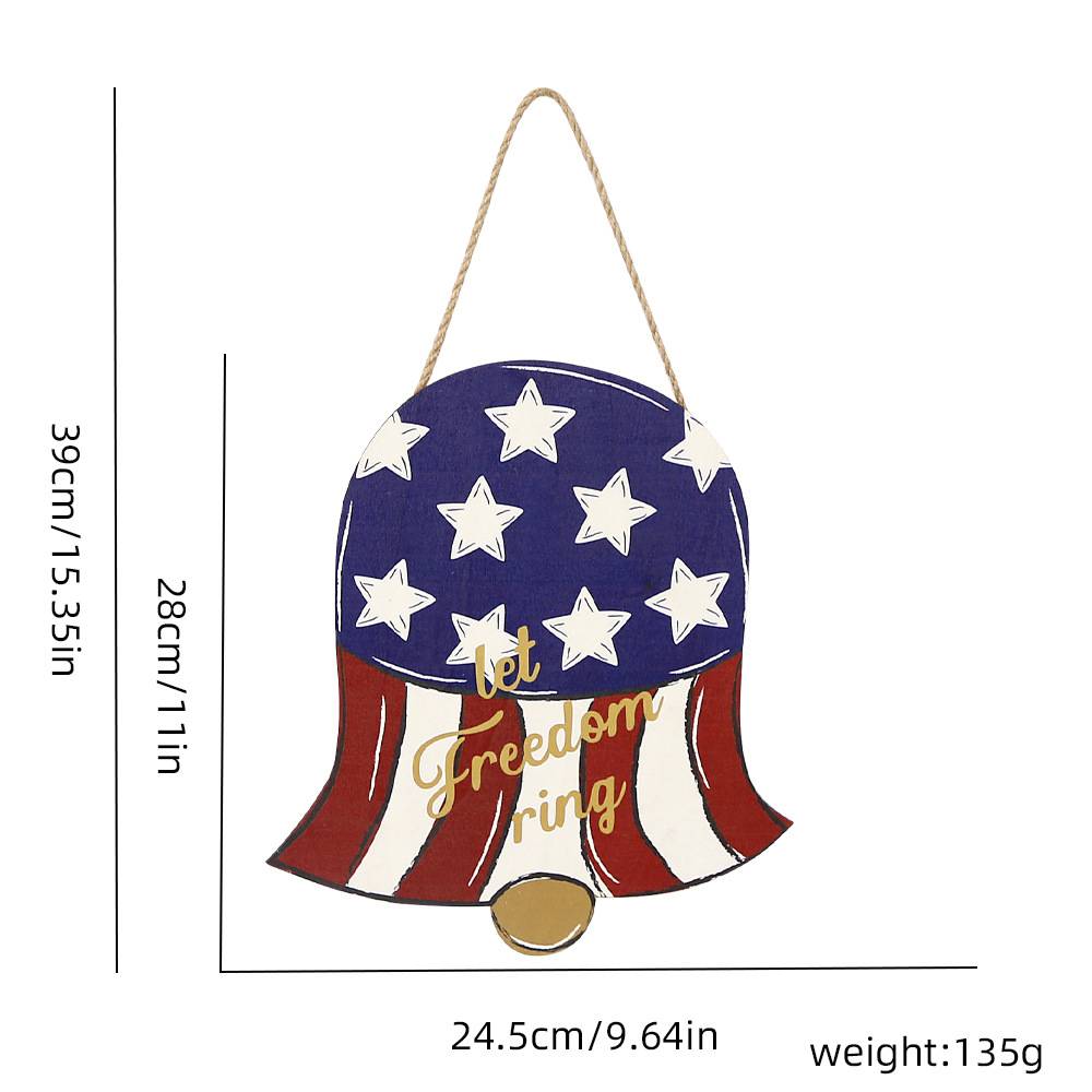 Welcome Door Sign 4th of July Independence Day Decorations Front Door Hanger Gifts
