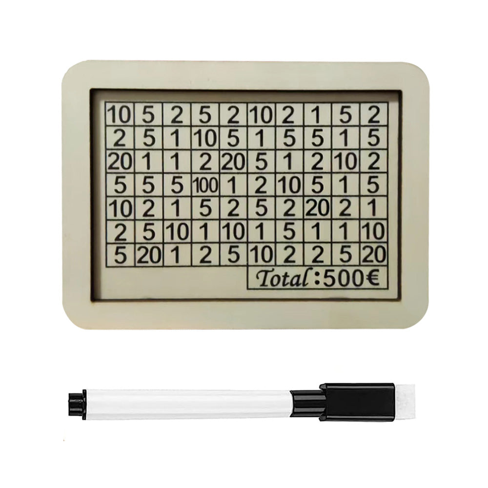 Wooden Money Box Reusable Money Box with Counter Piggy Bank for Adults Kids