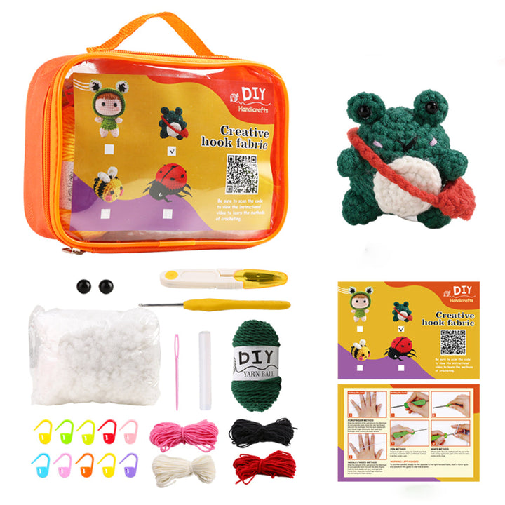 Crochet Kit for Beginners Animal Crochet Kit with Step-by-Step Video Tutorials Gifts for Craft Lovers