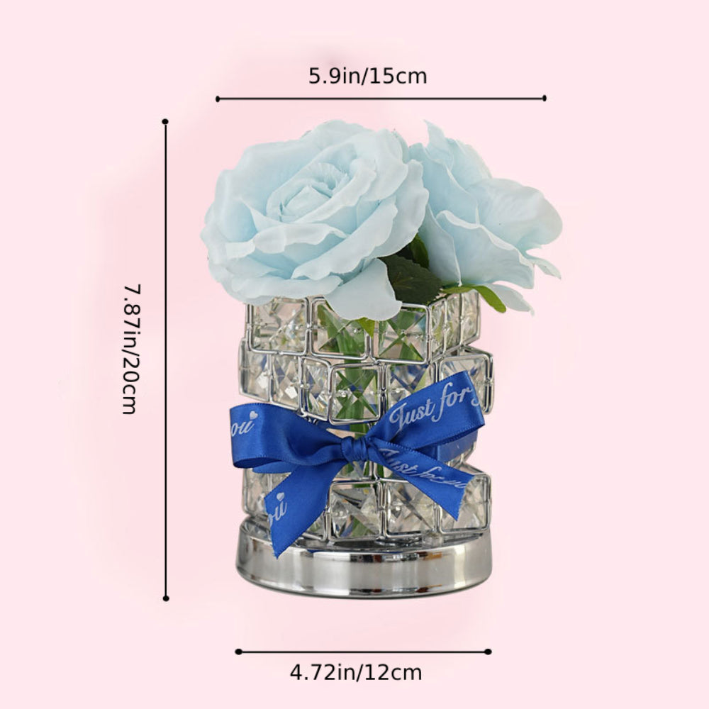 Romantic Rose Night Light Cube Flower Lamp Gifts for Lover