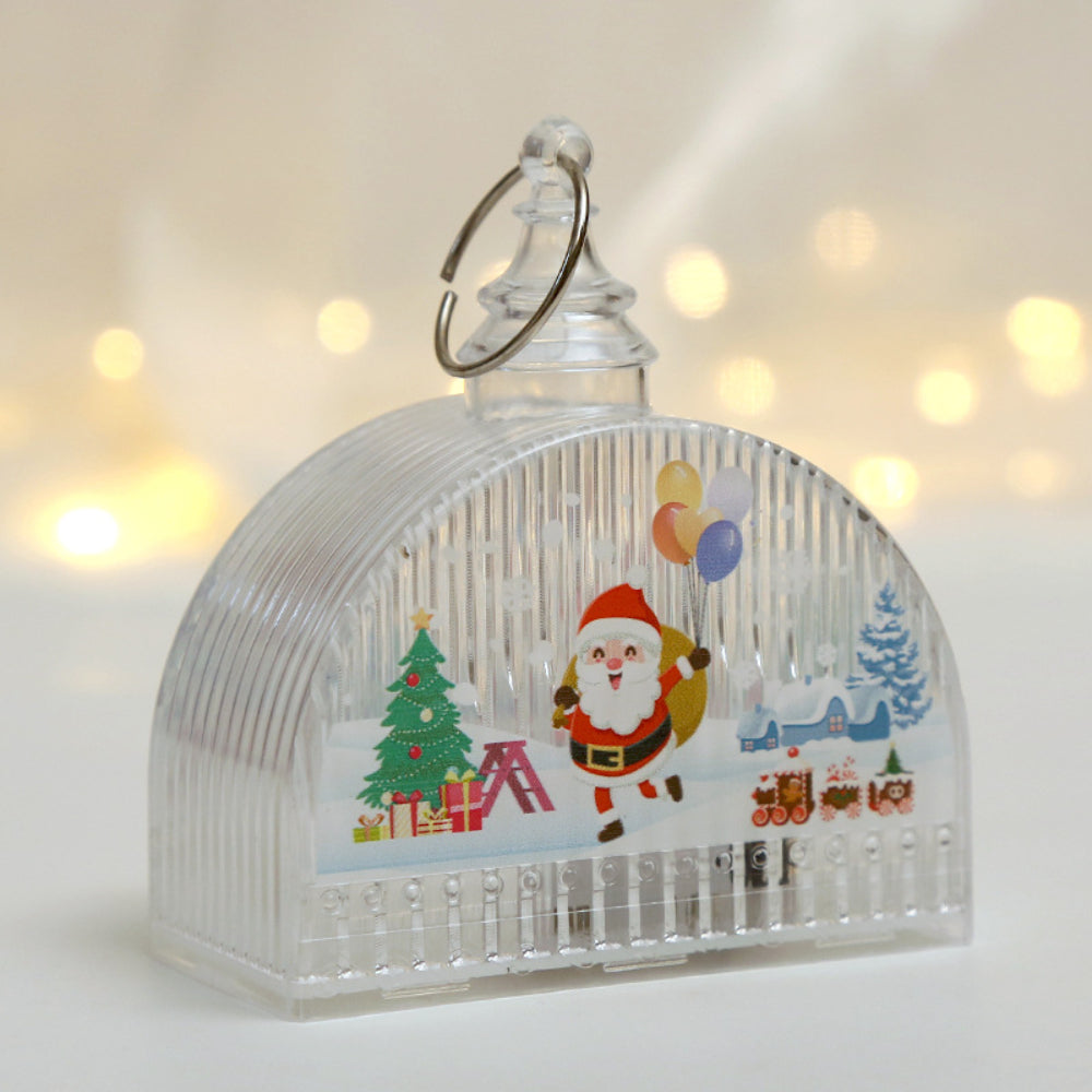 Christmas Light-Up LED Lamps with Hanging Ring Window Display Christmas Tree Pendant Christmas Decoration