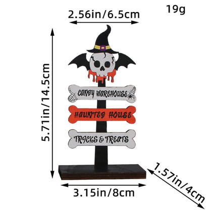 Halloween Skull Decoration – Spooky Desktop Ornament