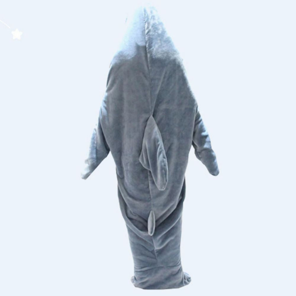 Shark Blanket Hoodie Wearable Shark Blanket Flannel Loungewear Shark Hoodie Sleeping Bag