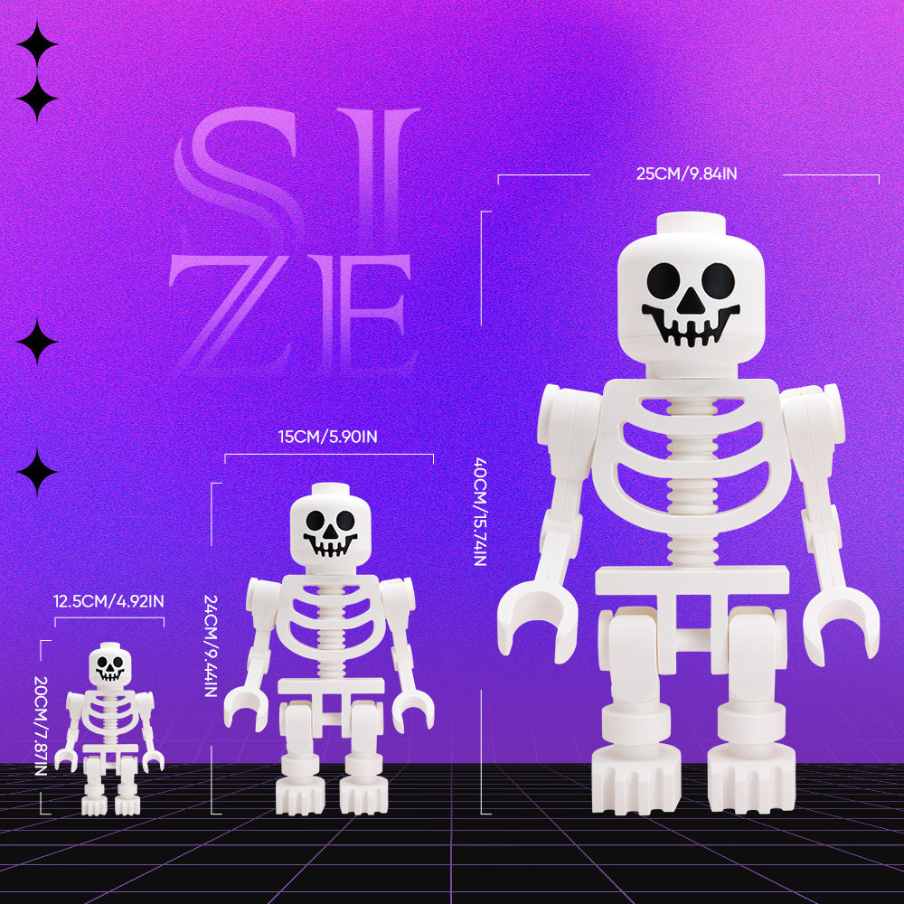 3D Print Enchanting Giant White Skeleton Figures Decoration Gift for Figures Lovers’ Collection and a Whimsical Addition to Your Home Decor