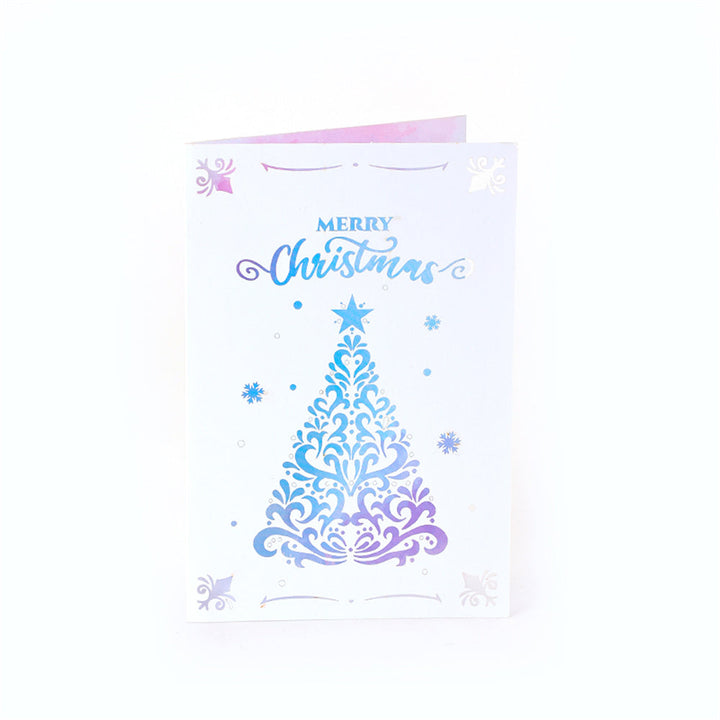 Christmas 3D Pop Up Card Hollow Christmas Greeting Card