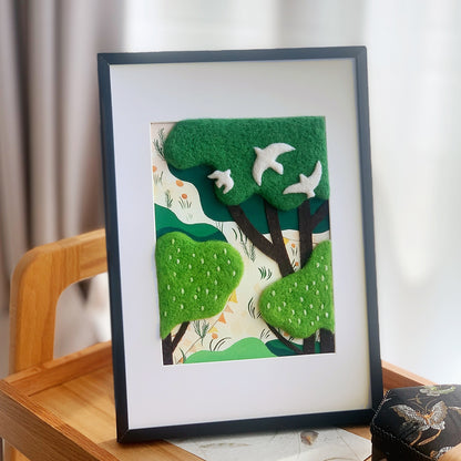 Felt Decorative Painting - Handcrafted Artwork for Home Décor