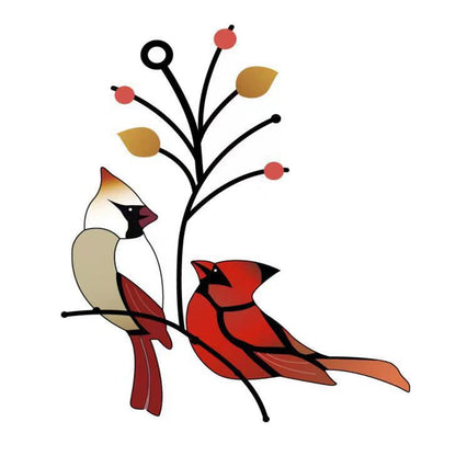 Suncatchers Red Birds Sun Catcher Wall Window Hangings Unique Gifts
