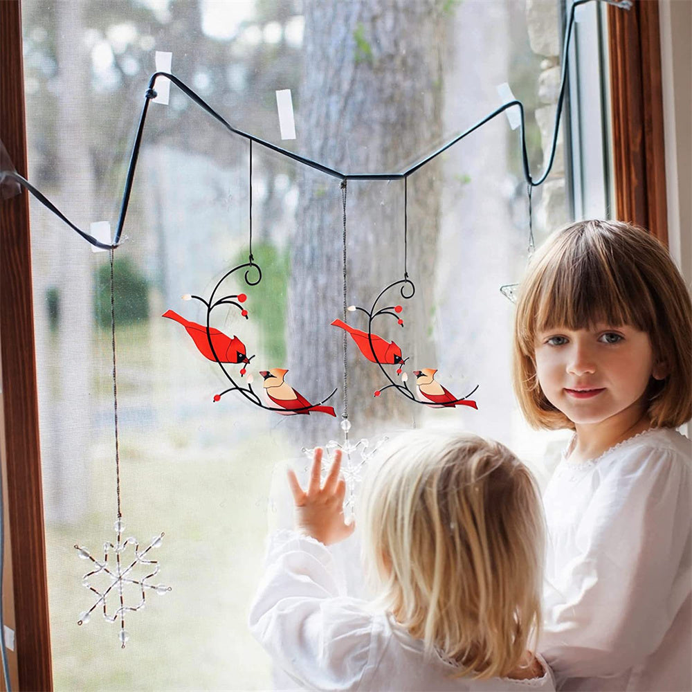 Suncatchers Red Birds Sun Catcher Wall Window Hangings Unique Gifts